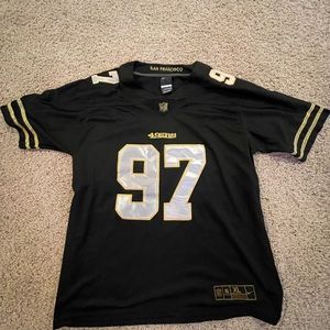 Black 49er Nick Bosa stitched Jersey